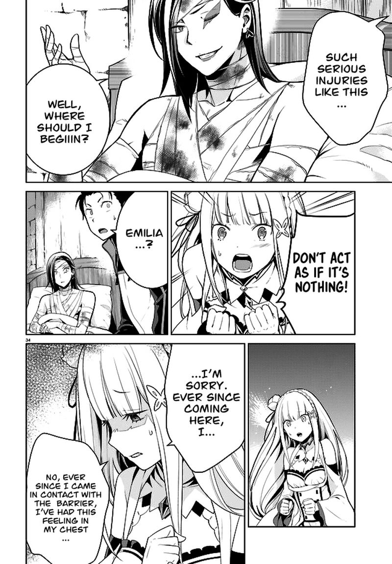 Rezero Kara Hajimeru Isekai Seikatsu Dai 4 Shou SeIIki To Gouyoku No Majo Chapter 4 Page 34