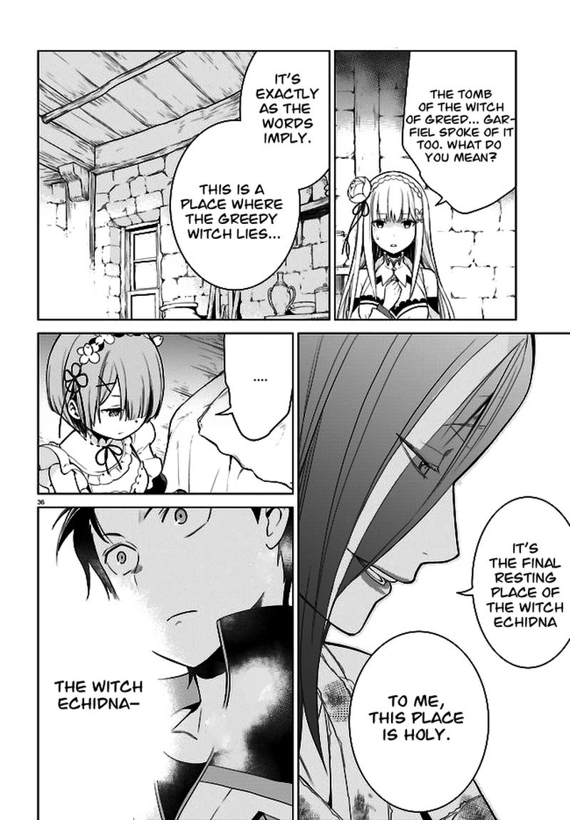 Rezero Kara Hajimeru Isekai Seikatsu Dai 4 Shou SeIIki To Gouyoku No Majo Chapter 4 Page 36