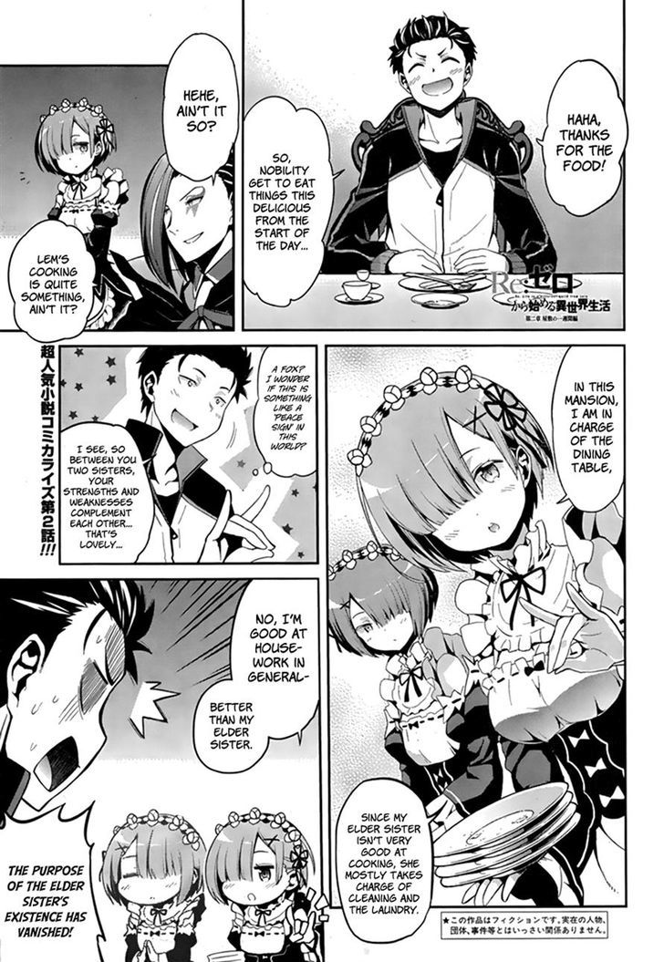 Rezero Kara Hajimeru Isekai Seikatsu Dainishou Yashiki No Shuukan Hen Chapter 2 Page 2