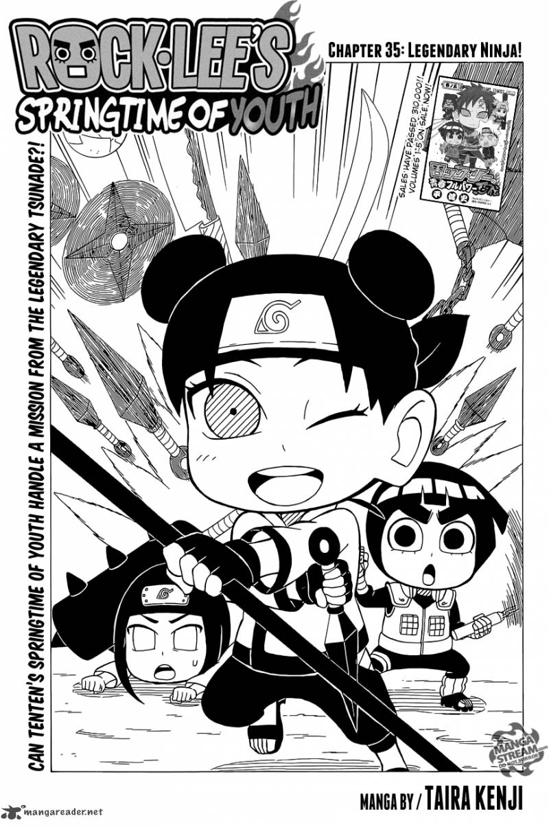 Rock Lees Springtime Of Youth Chapter 35 Page 1