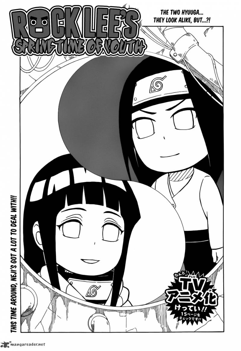 Rock Lees Springtime Of Youth Chapter 9 Page 1