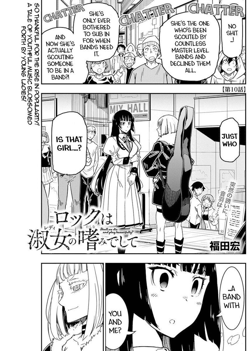 Rock Wa Lady No Tashinami Deshite Chapter 10 Page 1
