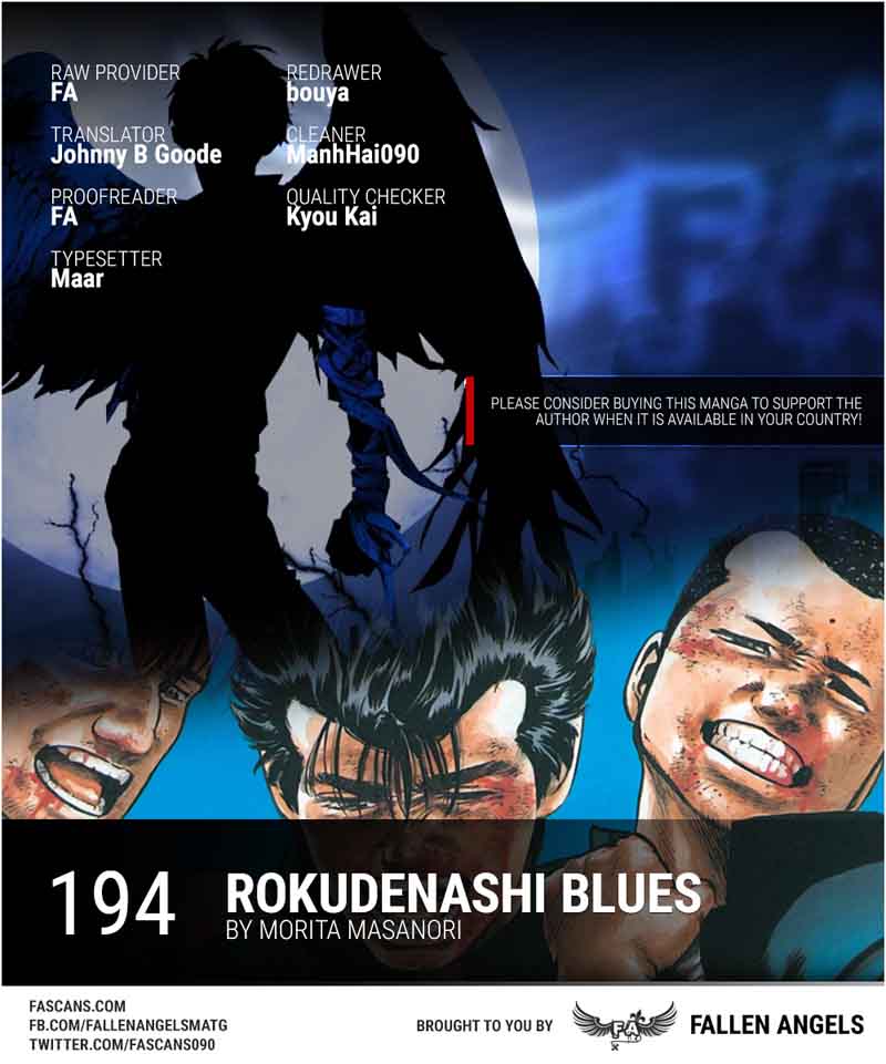 Rokudenashi Blues Chapter 194 Page 1