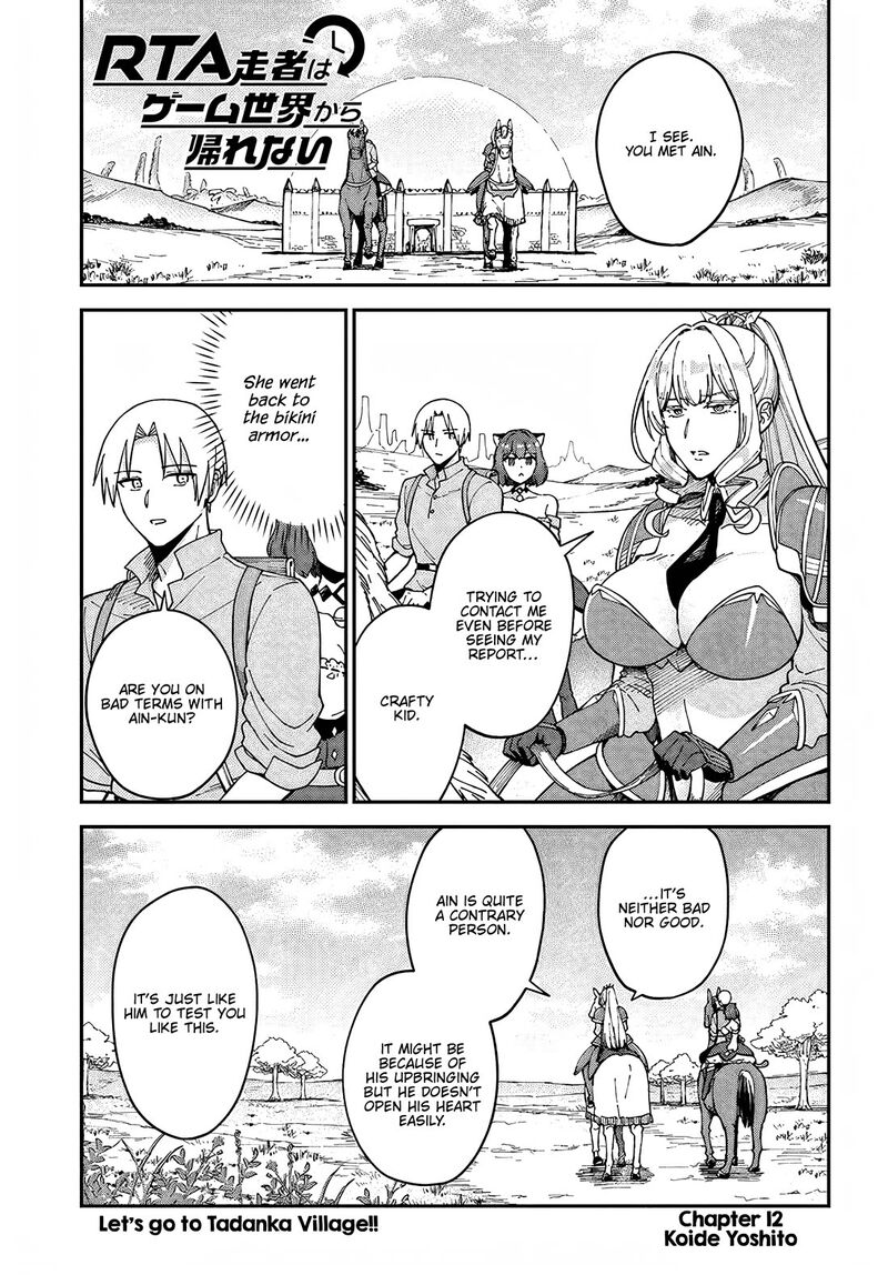 Rta Sousha Wa Game Sekai Kara Kaerarenai Chapter 12 Page 1