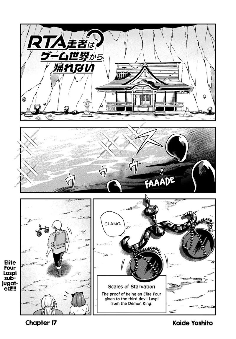 Rta Sousha Wa Game Sekai Kara Kaerarenai Chapter 17 Page 1