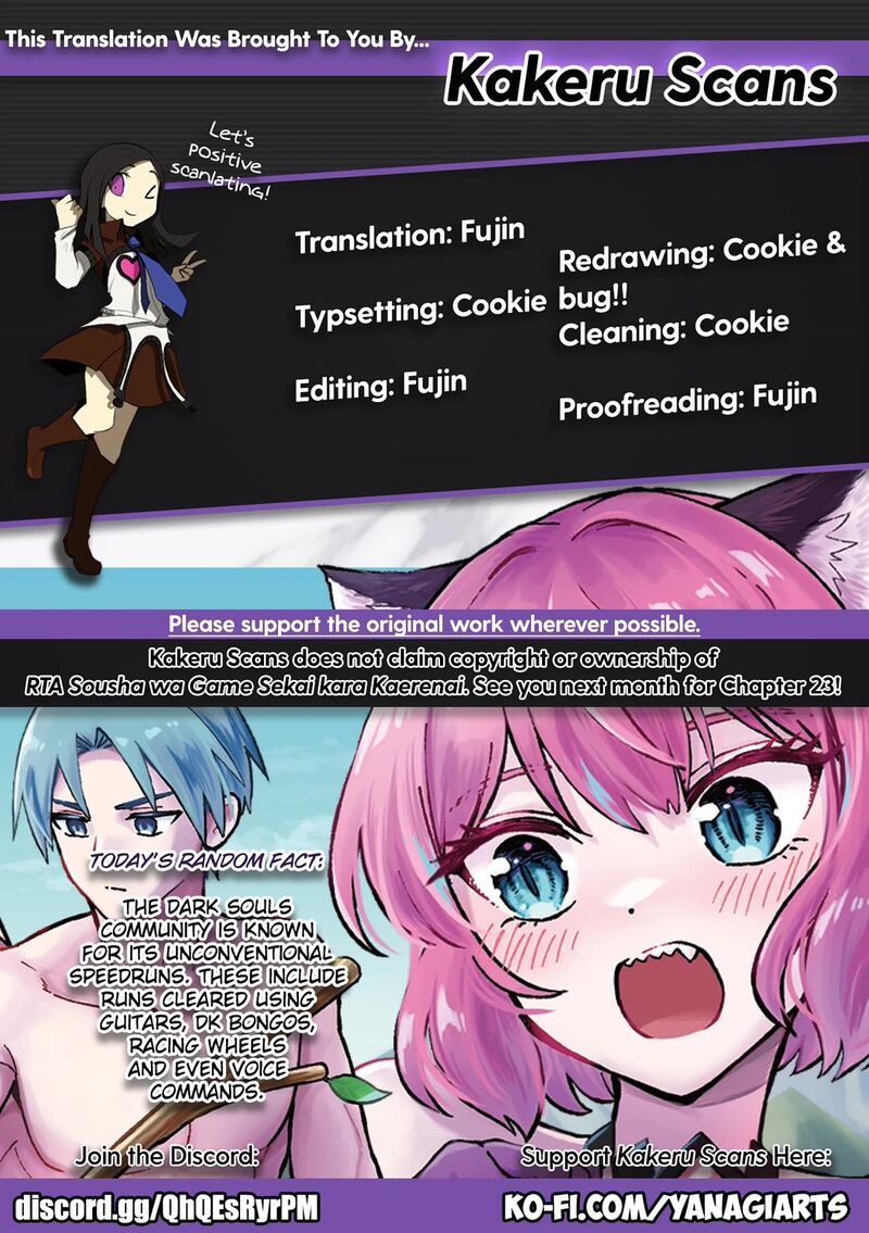 Rta Sousha Wa Game Sekai Kara Kaerarenai Chapter 22 Page 32