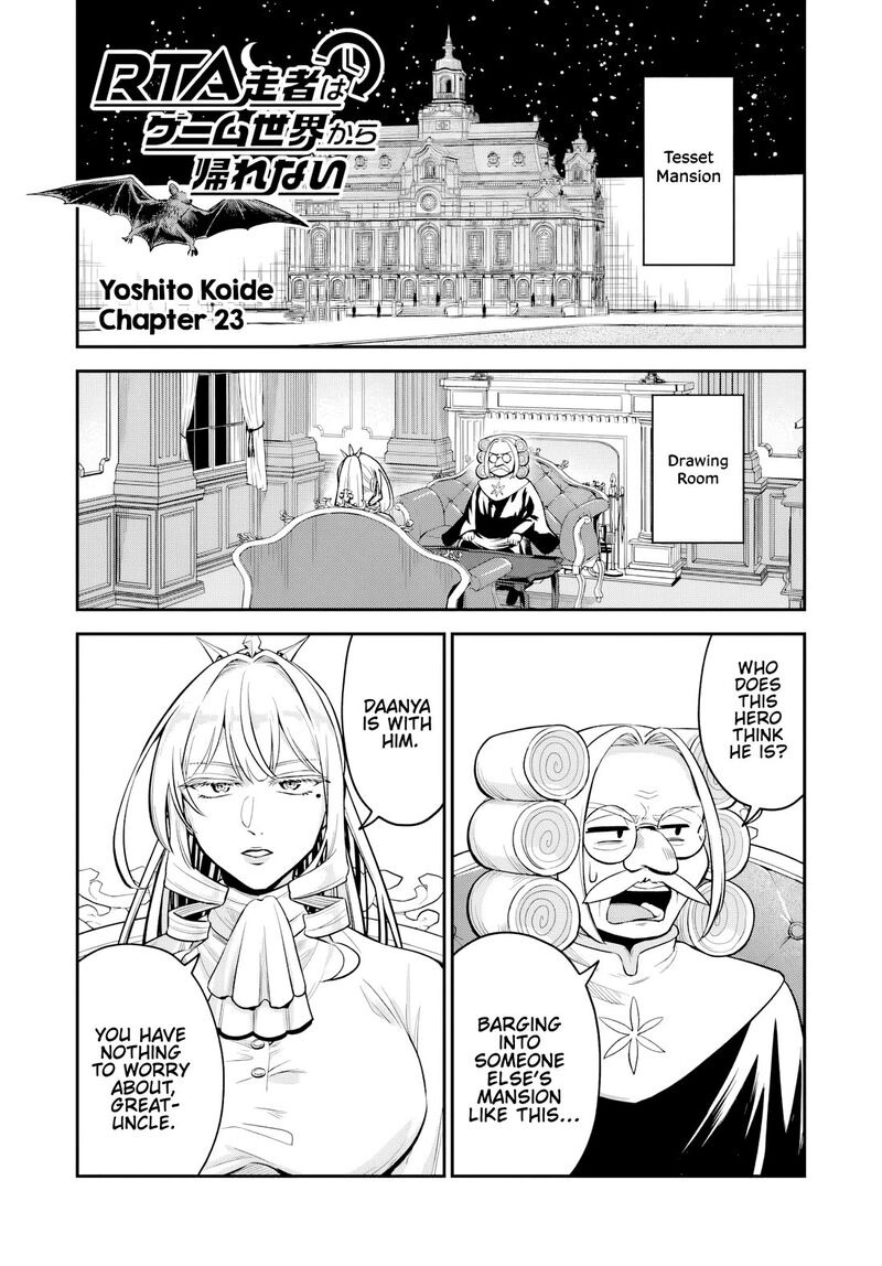 Rta Sousha Wa Game Sekai Kara Kaerarenai Chapter 23 Page 1