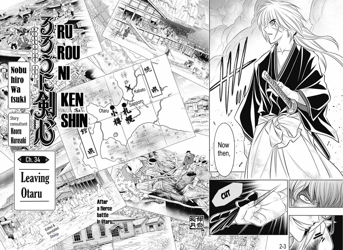 Rurouni Kenshin Hokkaido Arc Chapter 34 Page 2