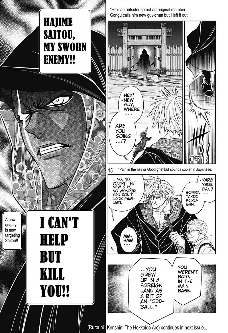 Rurouni Kenshin Hokkaido Arc Chapter 38 Page 15