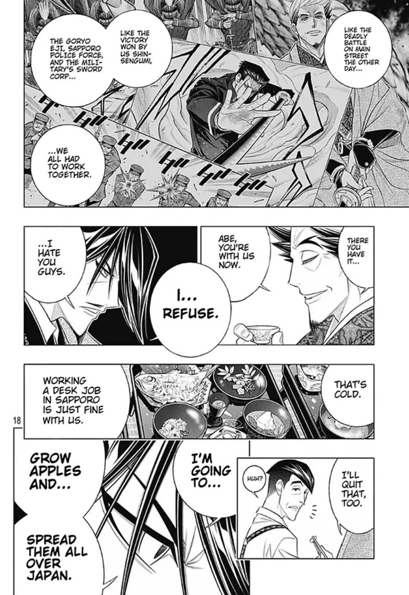Rurouni Kenshin Hokkaido Arc Chapter 46 Page 18