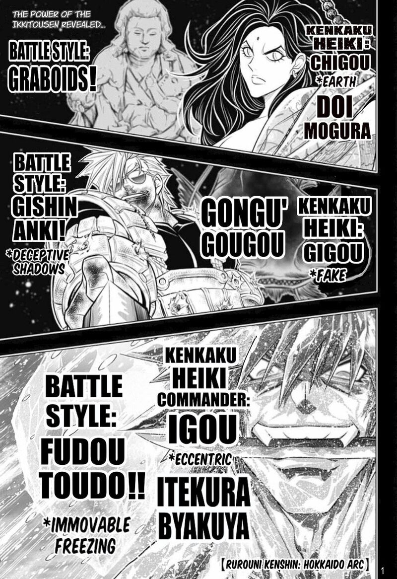Rurouni Kenshin Hokkaido Arc Chapter 61 Page 1