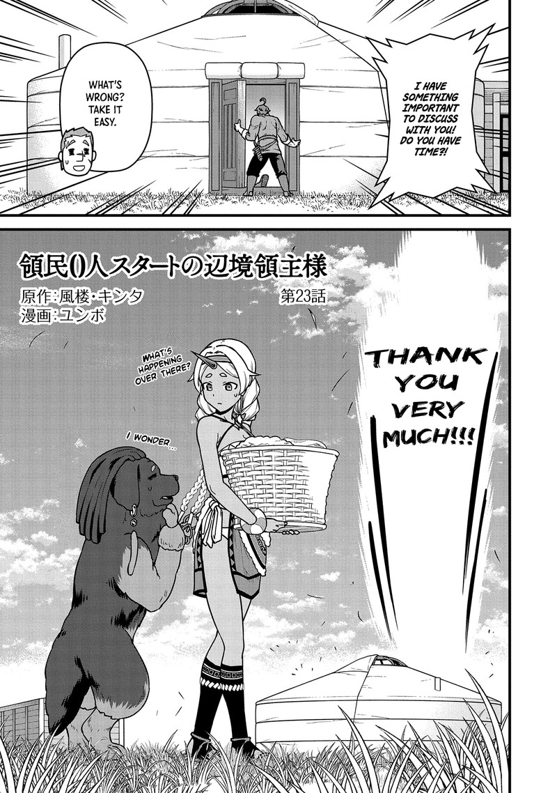 Ryoumin 0 Nin Start No Henkyou Ryoushusama Chapter 23 Page 3