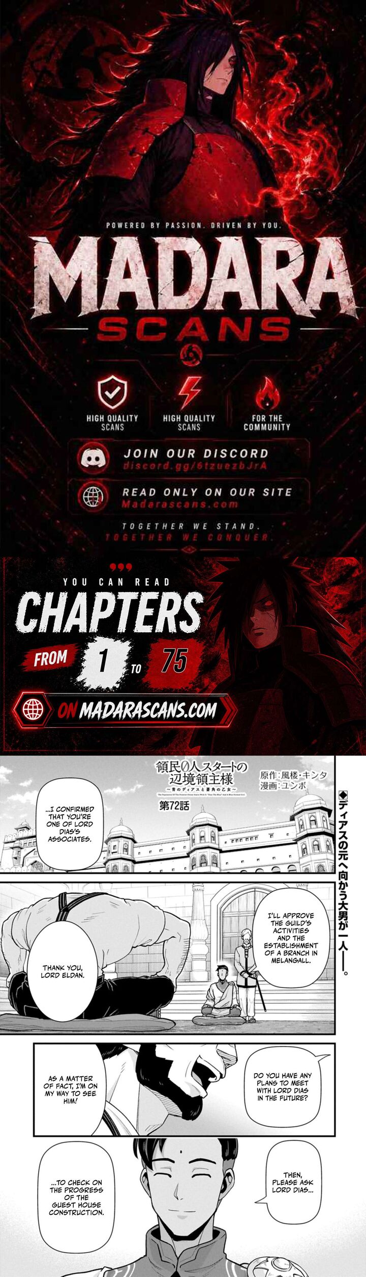 Ryoumin 0 Nin Start No Henkyou Ryoushusama Chapter 72a Page 1