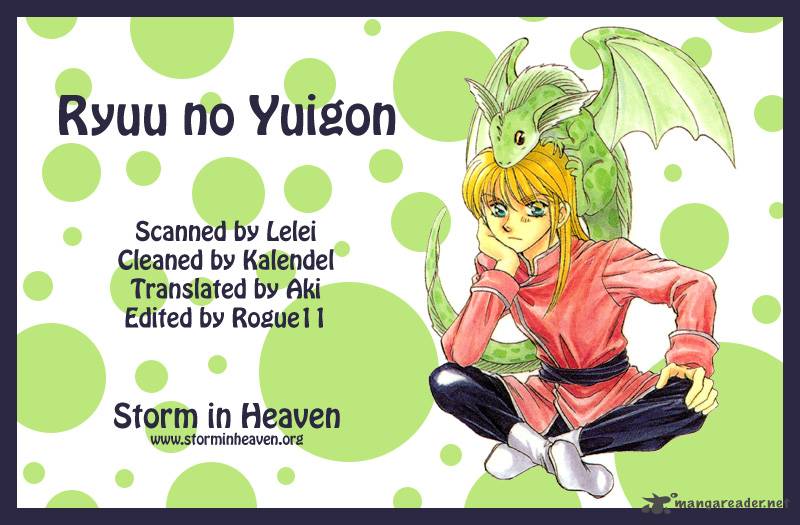 Ryuu No Yuigon Chapter 15 Page 1