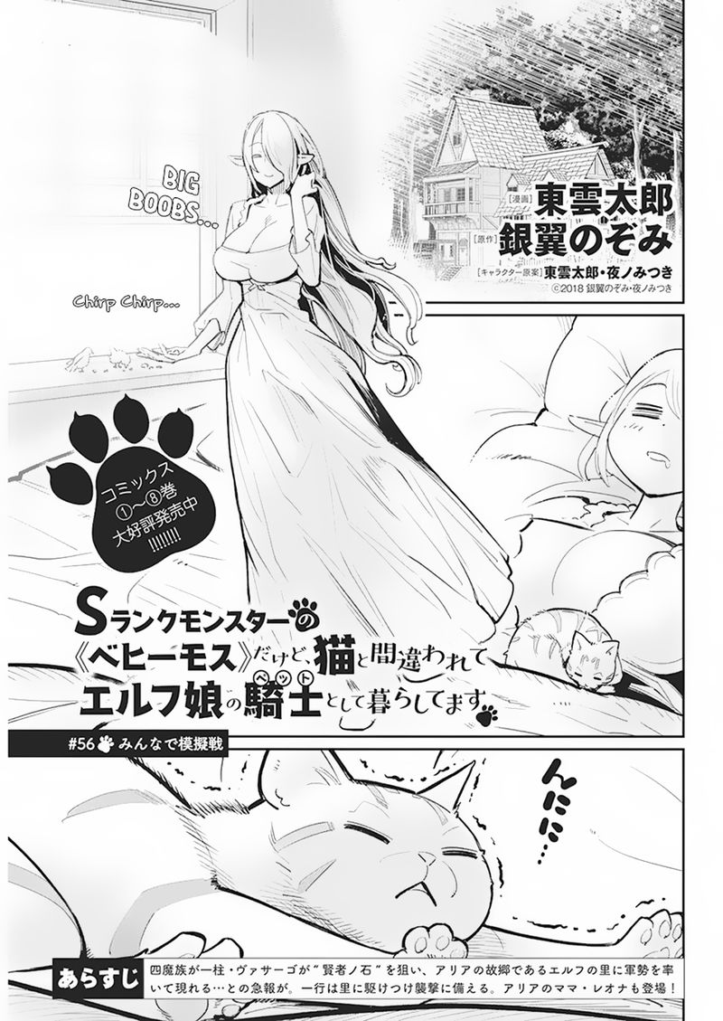 S Rank Monster No Behemoth Dakedo Neko To Machigawarete Erufu Musume No Kishi Pet Toshite Kurashitemasu Chapter 56 Page 1