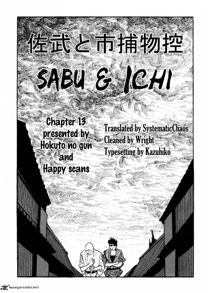 Sabu To Ichi Torimonohikae Chapter 13 Page 37