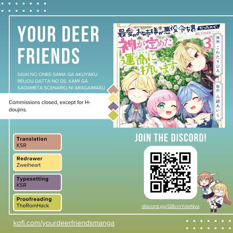 Saiai No Onee Sama Ga Akuyaku Reijou Datta No De Kami Ga Sadameta Scenario Ni Aragaimasu Chapter 12 Page 1