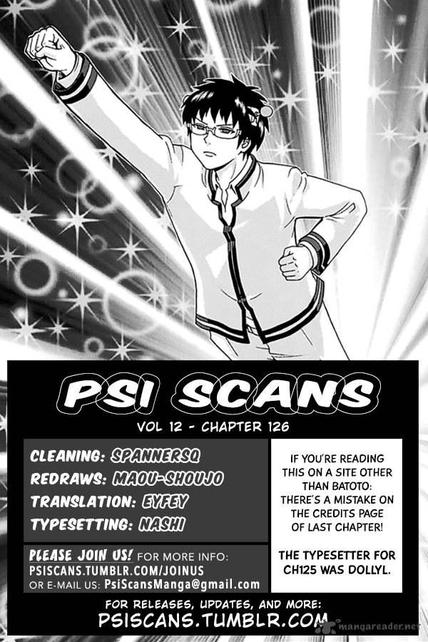 Saiki Kusuo No Psi Nan Chapter 126 Page 1