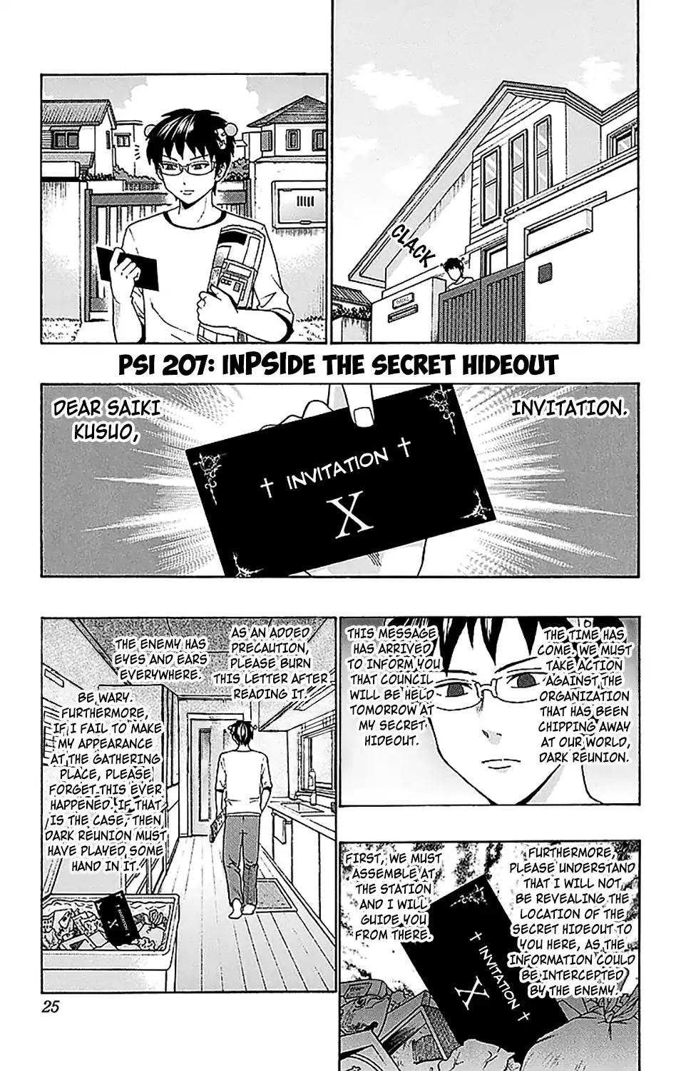 Saiki Kusuo No Psi Nan Chapter 207 Page 2