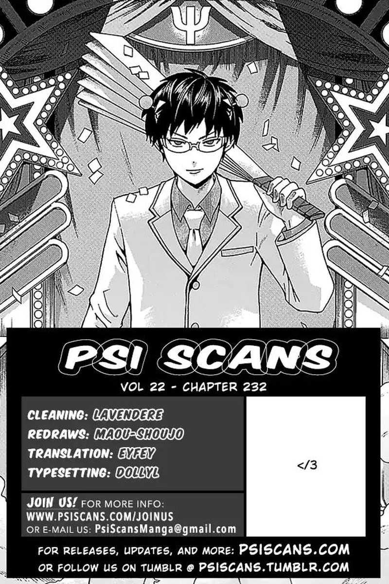 Saiki Kusuo No Psi Nan Chapter 232 Page 1