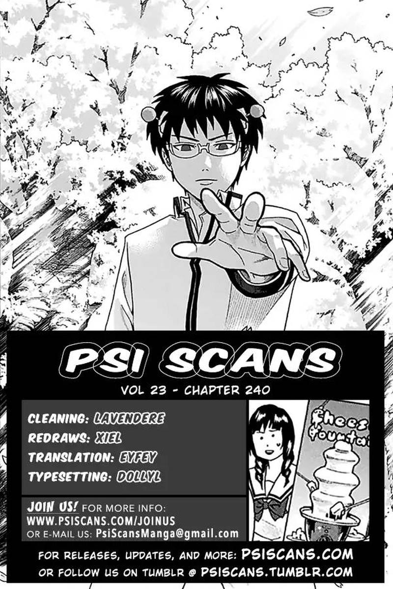 Saiki Kusuo No Psi Nan Chapter 240 Page 1