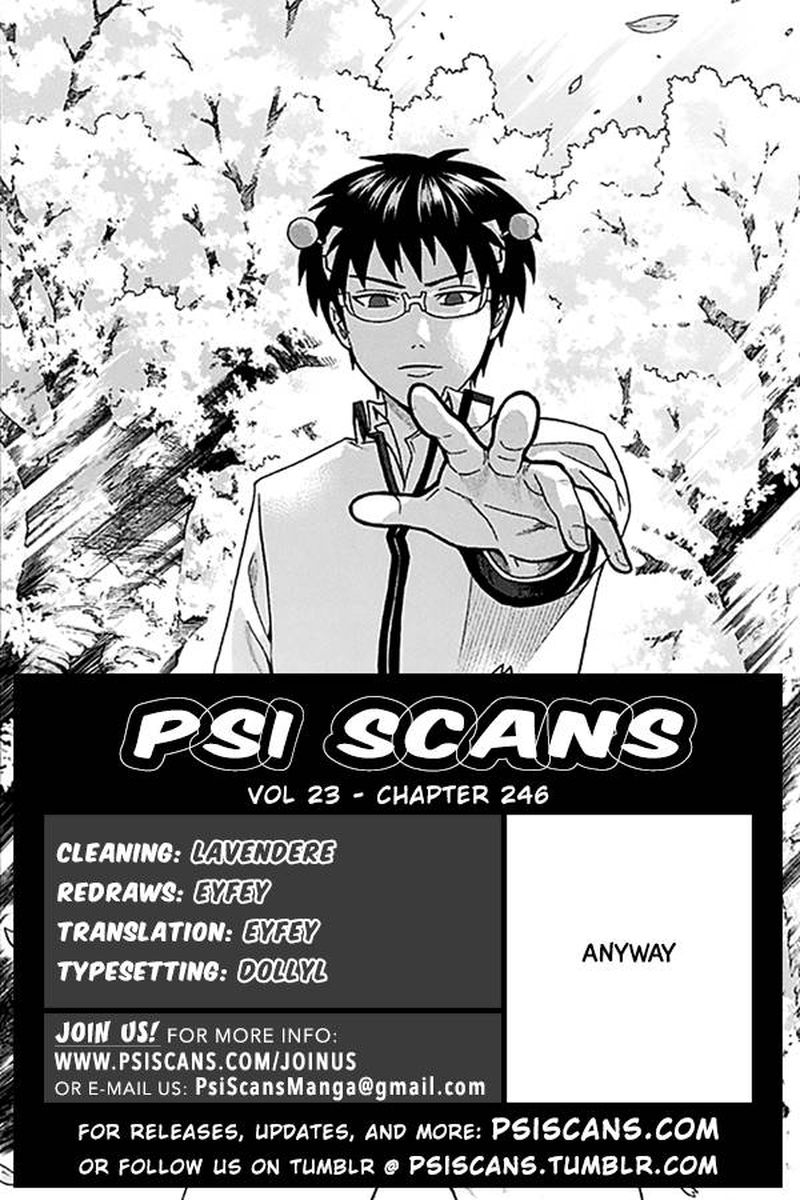 Saiki Kusuo No Psi Nan Chapter 246 Page 1