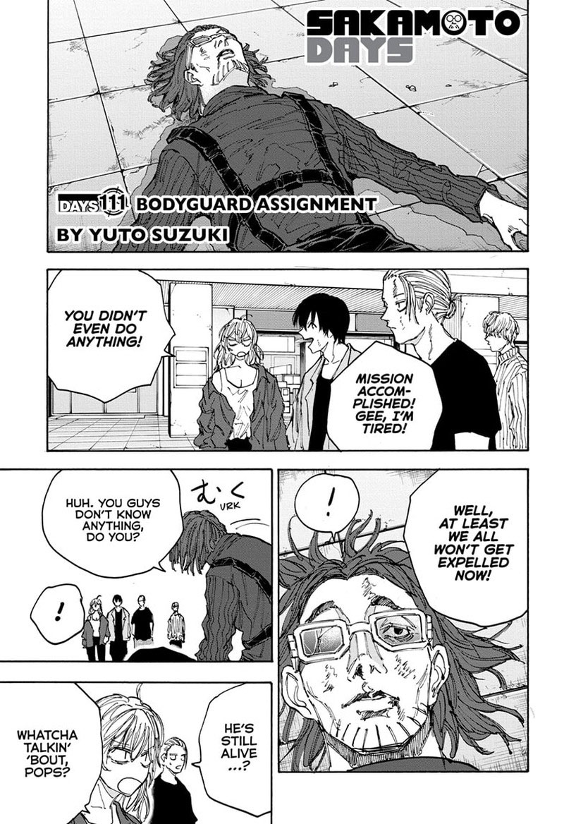 Sakamoto Days Chapter 111 Page 1