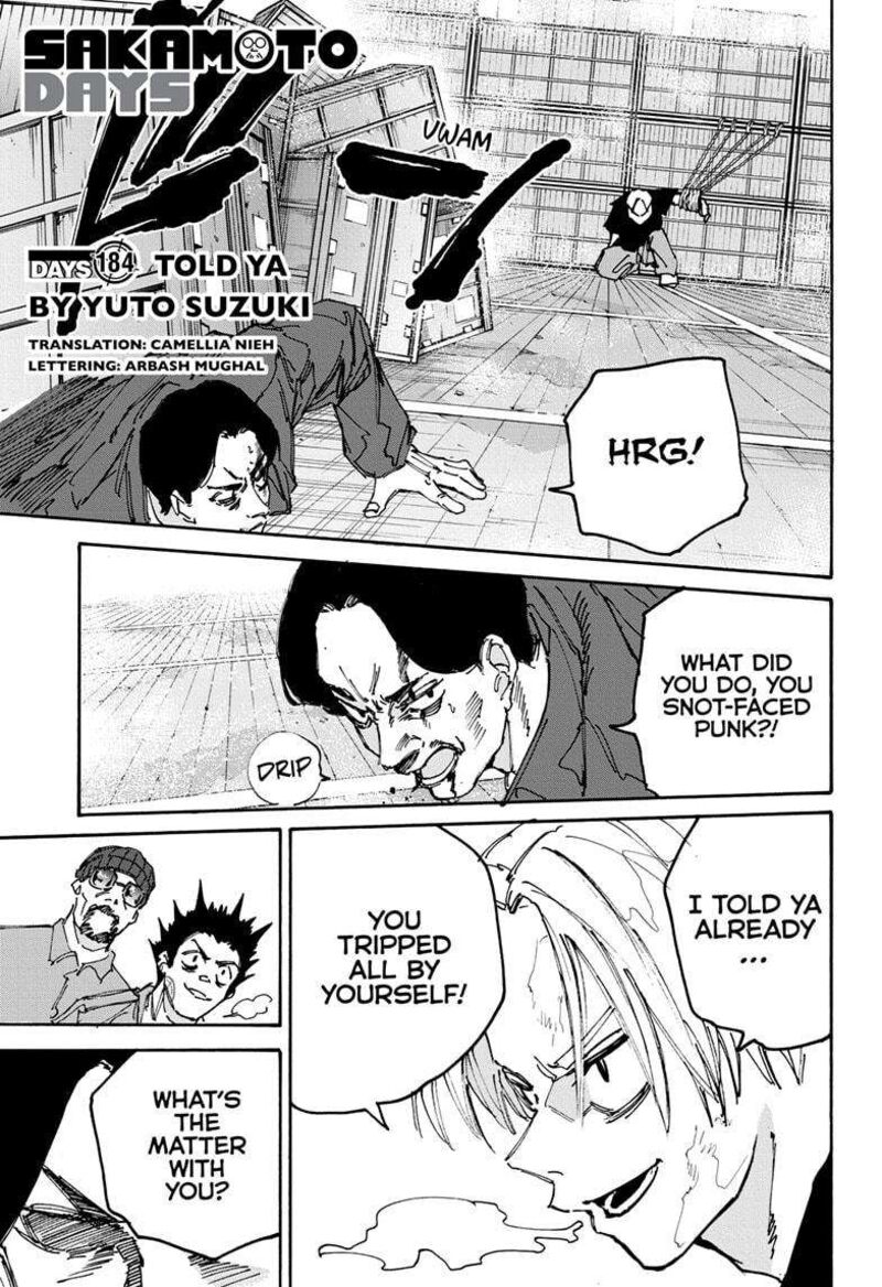 Sakamoto Days Chapter 184 Page 1