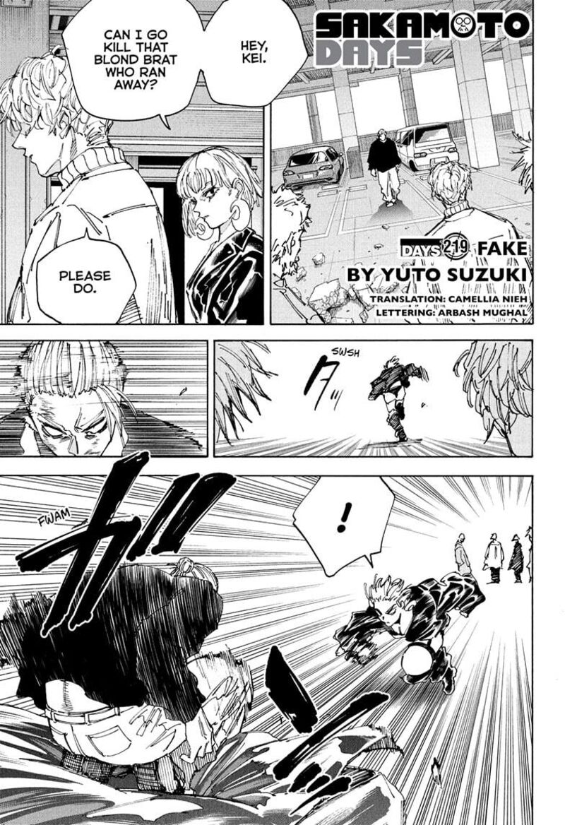 Sakamoto Days Chapter 219 Page 1