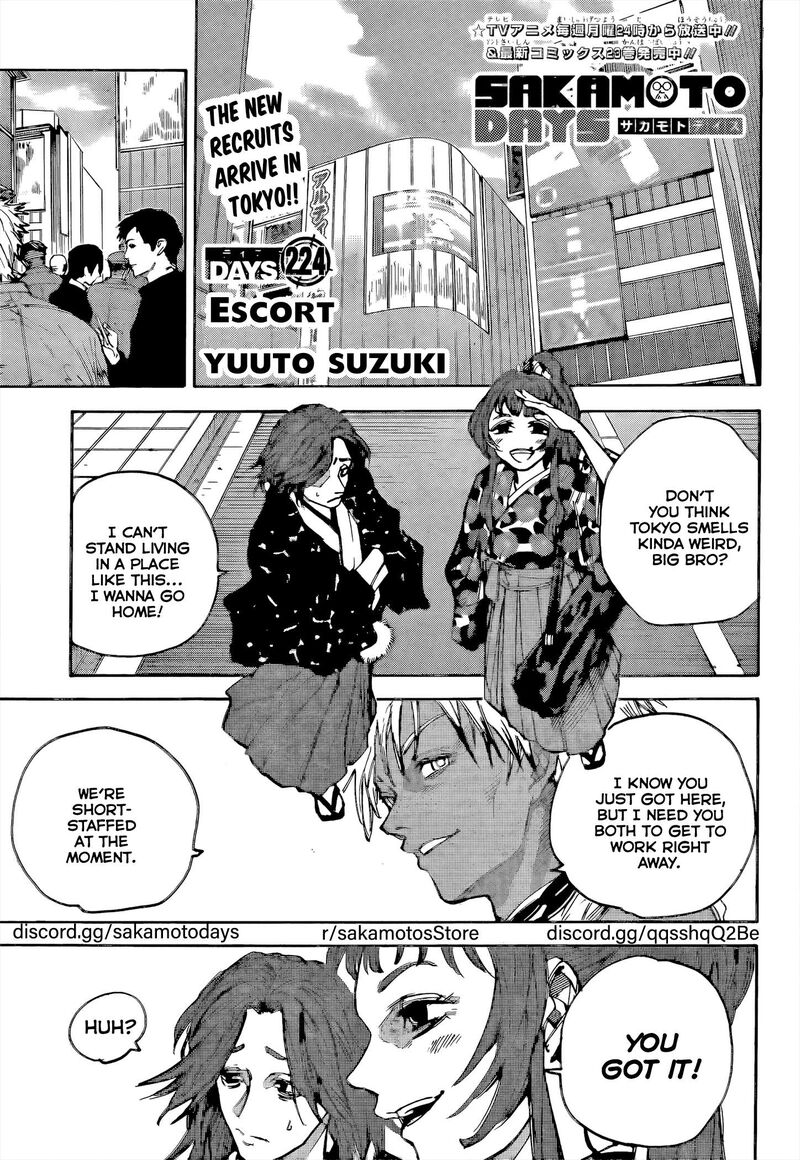 Sakamoto Days Chapter 224 Page 1