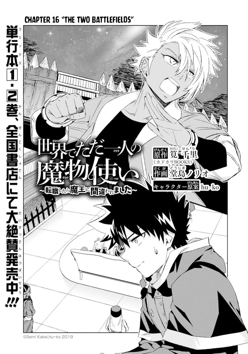 Sekai De Tada Hitori No Mamono Tsukai Tenshoku Shitara Maou Ni Machigawaremashita Chapter 16 Page 3