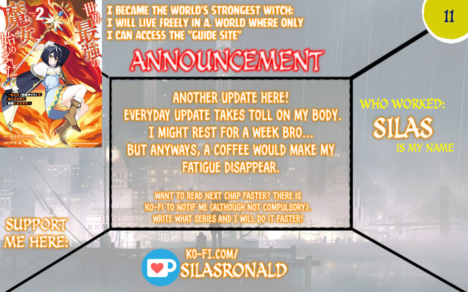 Sekai Saikyou No Majo Hajimemashita Watashidake Kouryaku Saito Wo Mireru Sekai De Jiyuu Ni Ikimasu Chapter 11 Page 1