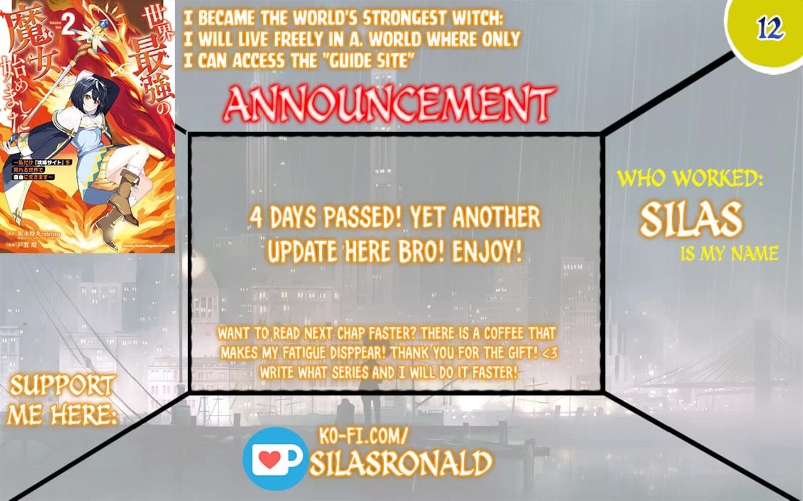 Sekai Saikyou No Majo Hajimemashita Watashidake Kouryaku Saito Wo Mireru Sekai De Jiyuu Ni Ikimasu Chapter 12 Page 1