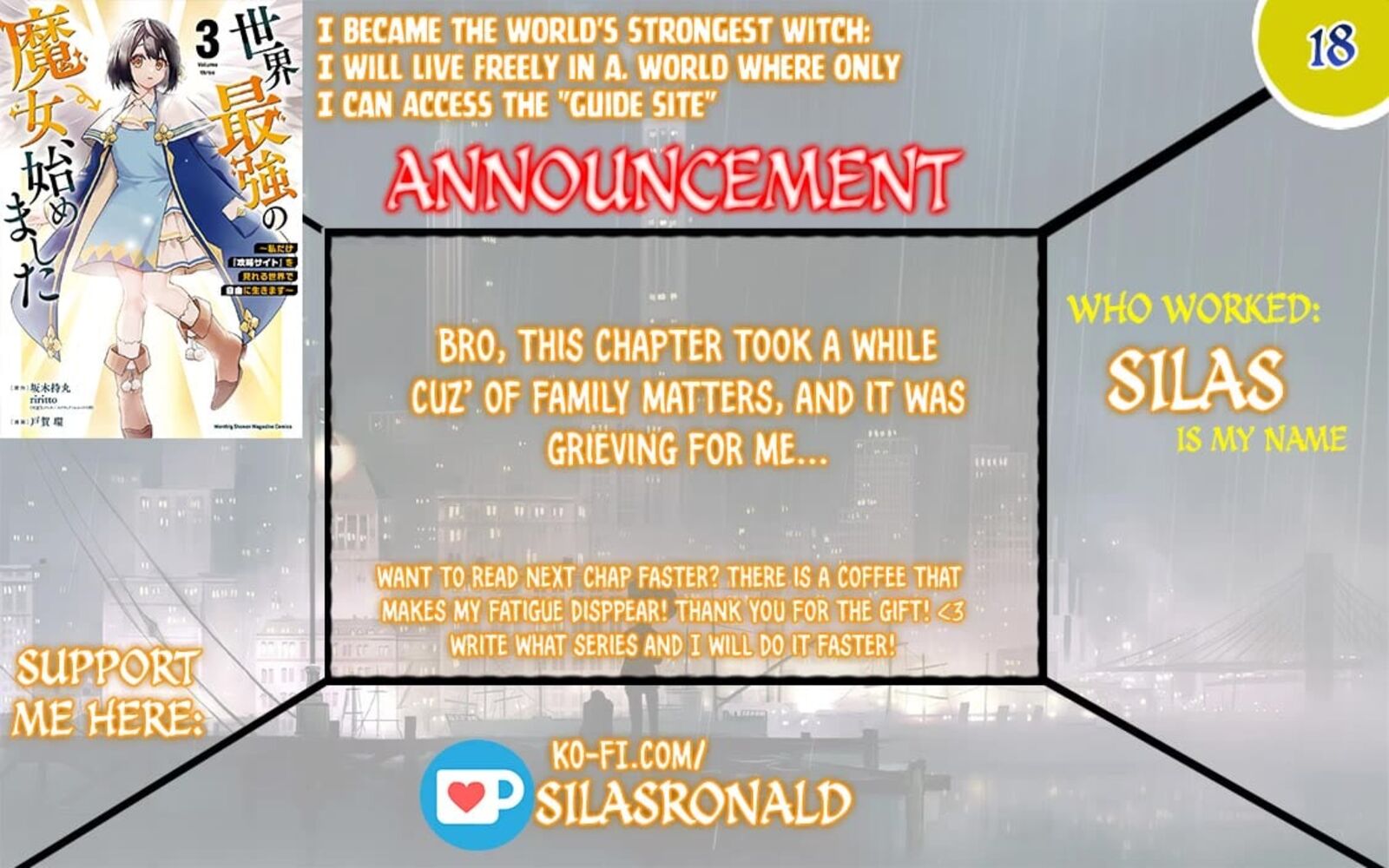 Sekai Saikyou No Majo Hajimemashita Watashidake Kouryaku Saito Wo Mireru Sekai De Jiyuu Ni Ikimasu Chapter 18 Page 1