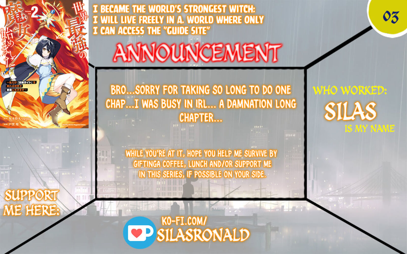 Sekai Saikyou No Majo Hajimemashita Watashidake Kouryaku Saito Wo Mireru Sekai De Jiyuu Ni Ikimasu Chapter 3 Page 1