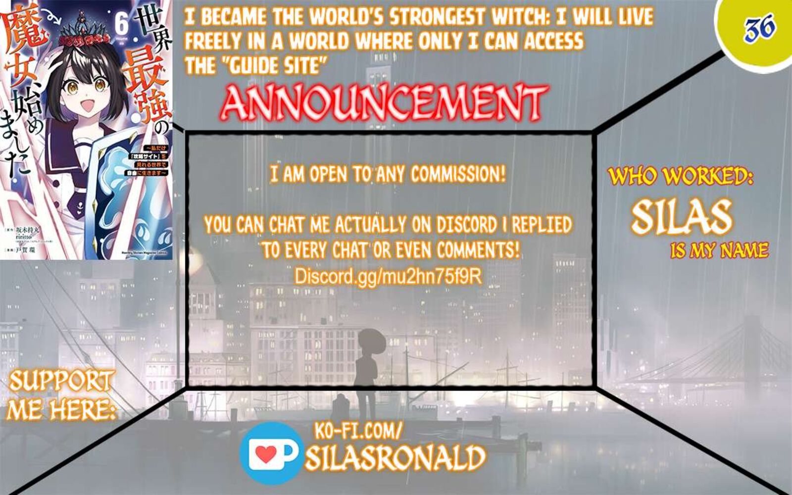 Sekai Saikyou No Majo Hajimemashita Watashidake Kouryaku Saito Wo Mireru Sekai De Jiyuu Ni Ikimasu Chapter 36 Page 1