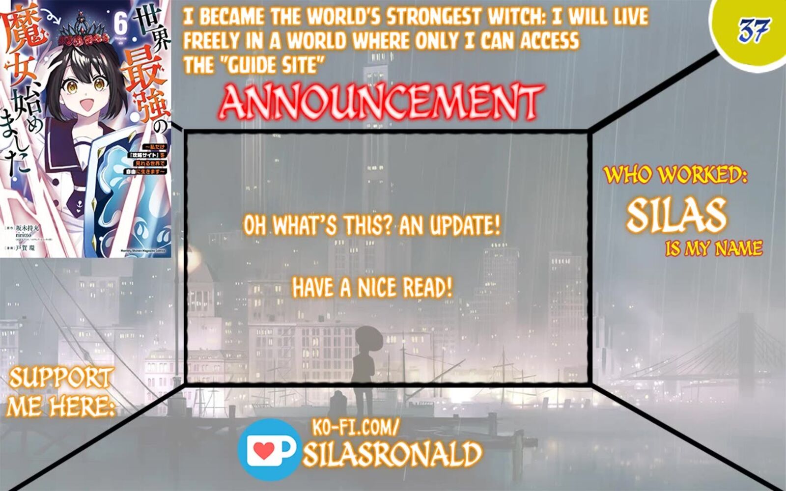 Sekai Saikyou No Majo Hajimemashita Watashidake Kouryaku Saito Wo Mireru Sekai De Jiyuu Ni Ikimasu Chapter 37 Page 1