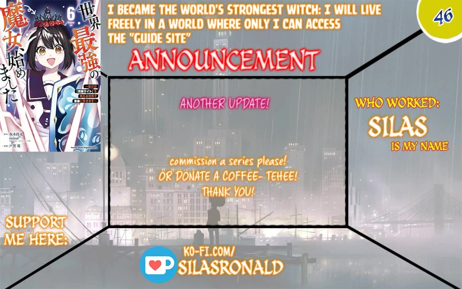 Sekai Saikyou No Majo Hajimemashita Watashidake Kouryaku Saito Wo Mireru Sekai De Jiyuu Ni Ikimasu Chapter 46 Page 1