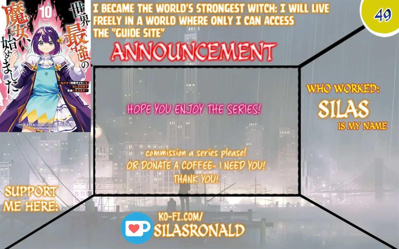 Sekai Saikyou No Majo Hajimemashita Watashidake Kouryaku Saito Wo Mireru Sekai De Jiyuu Ni Ikimasu Chapter 49 Page 1