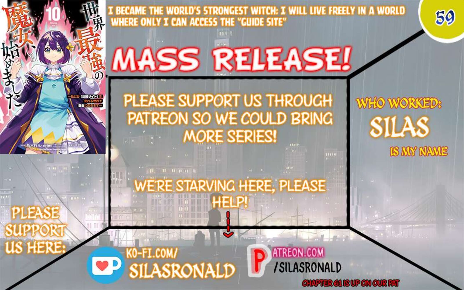 Sekai Saikyou No Majo Hajimemashita Watashidake Kouryaku Saito Wo Mireru Sekai De Jiyuu Ni Ikimasu Chapter 59 Page 1