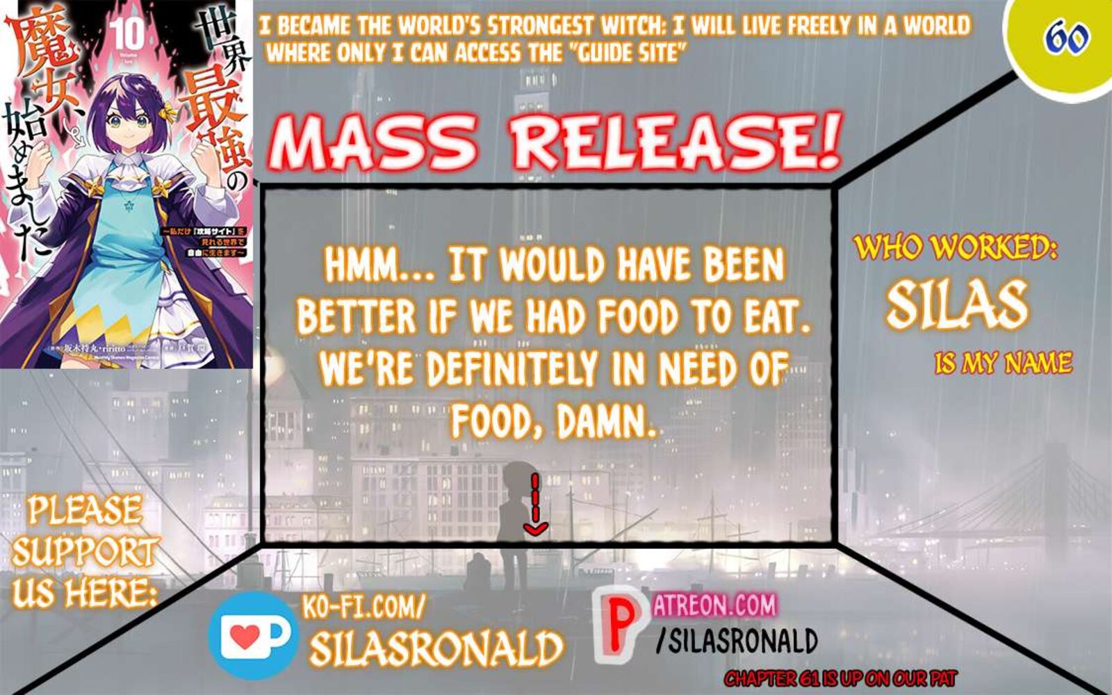 Sekai Saikyou No Majo Hajimemashita Watashidake Kouryaku Saito Wo Mireru Sekai De Jiyuu Ni Ikimasu Chapter 60 Page 1