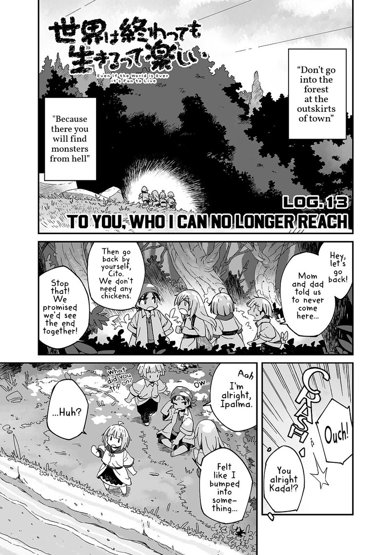 Sekai Wa Owattemo Ikirutte TanoshII Chapter 13 Page 1