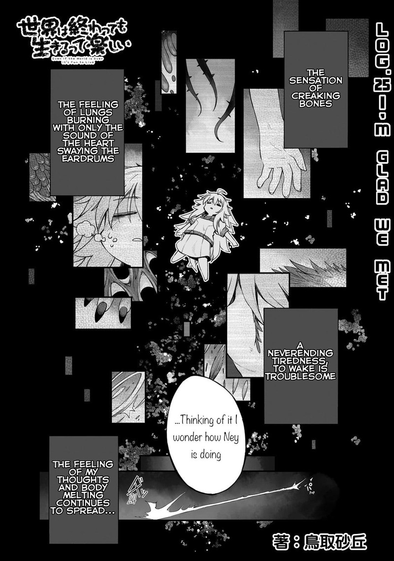 Sekai Wa Owattemo Ikirutte TanoshII Chapter 25a Page 2