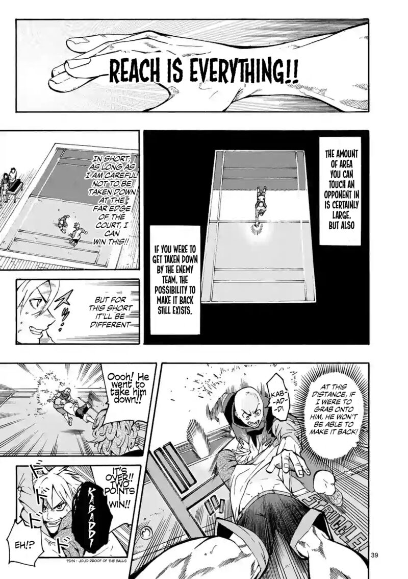 Shakunetsu Kabaddi Chapter 1 Page 38