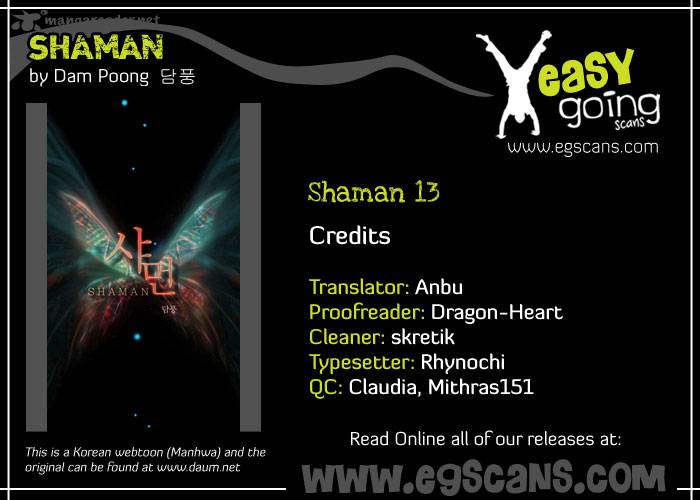 Shaman Chapter 13 Page 1