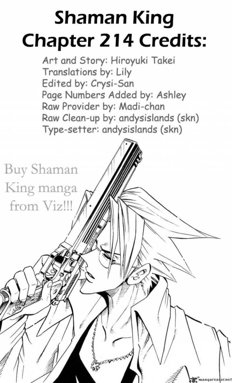 Shaman King Chapter 214 Page 20