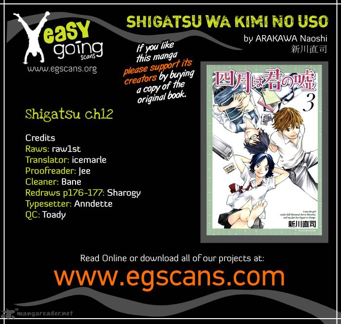 Shigatsu Wa Kimi No Uso Chapter 12 Page 1