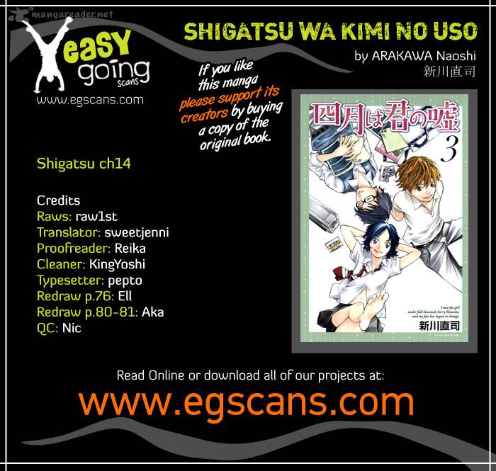 Shigatsu Wa Kimi No Uso Chapter 14 Page 1