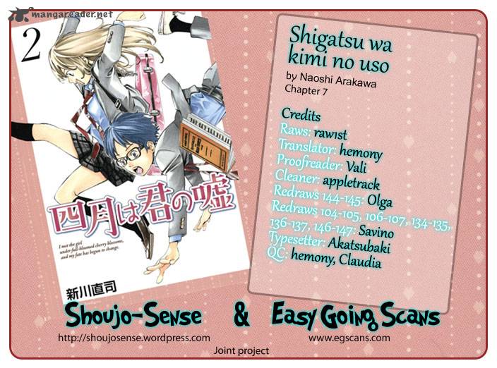 Shigatsu Wa Kimi No Uso Chapter 7 Page 1