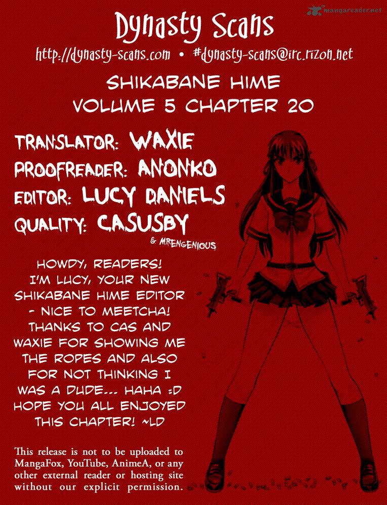 Shikabane Hime Chapter 20 Page 45